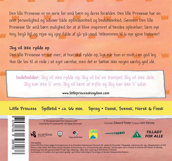 Lille Prinsesse 3: Jeg vil ikke rydde op og andre Prinsesse-historier (DVD)