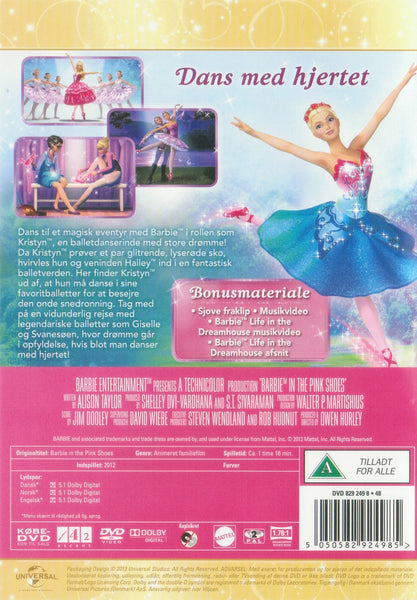 Barbie: Og De Lyserøde Balletsko (DVD)