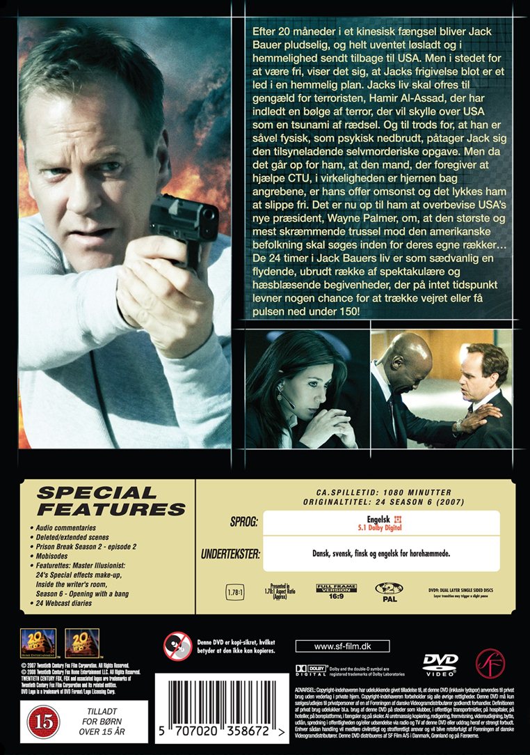 24 Timer: Sæson 6 (DVD)