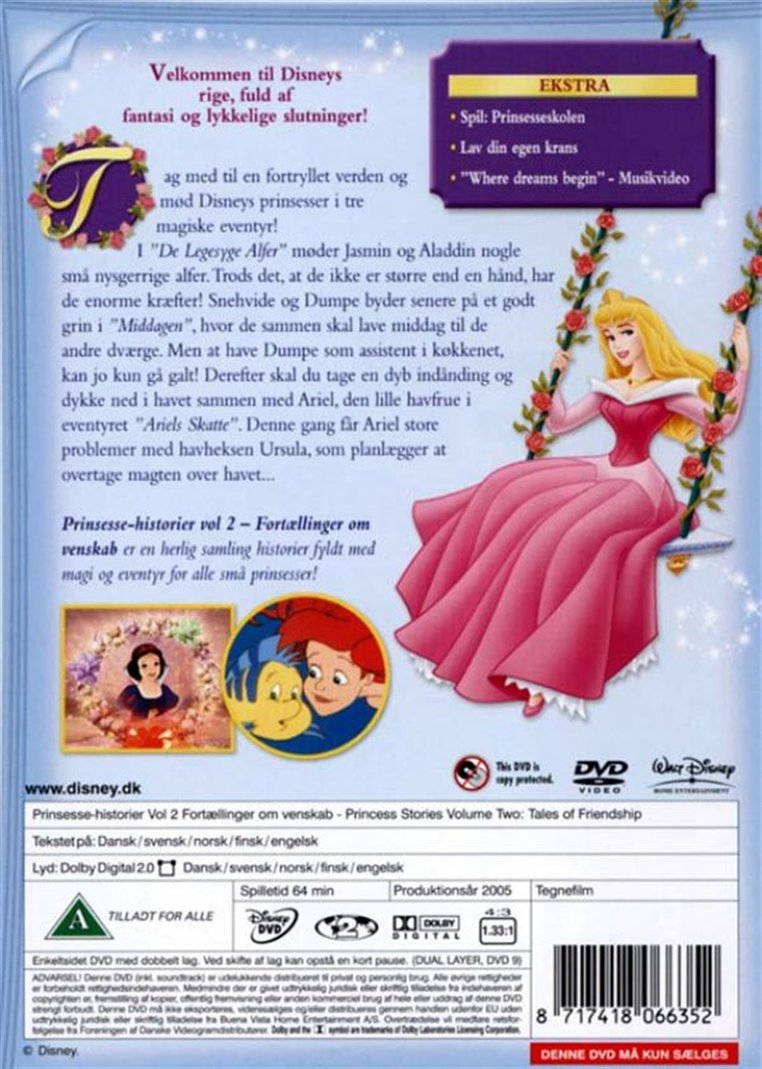 Prinsesse-historier 2 - Fortællinger om venskab (DVD)