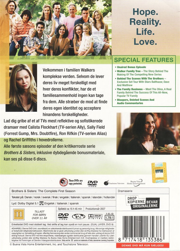 Brothers And Sisters The Complete First Season (DVD)