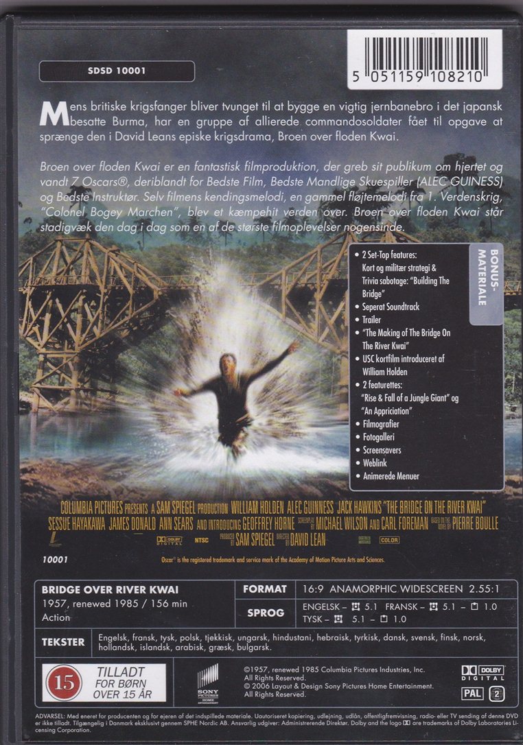 Broen over floden Kwai (DVD)