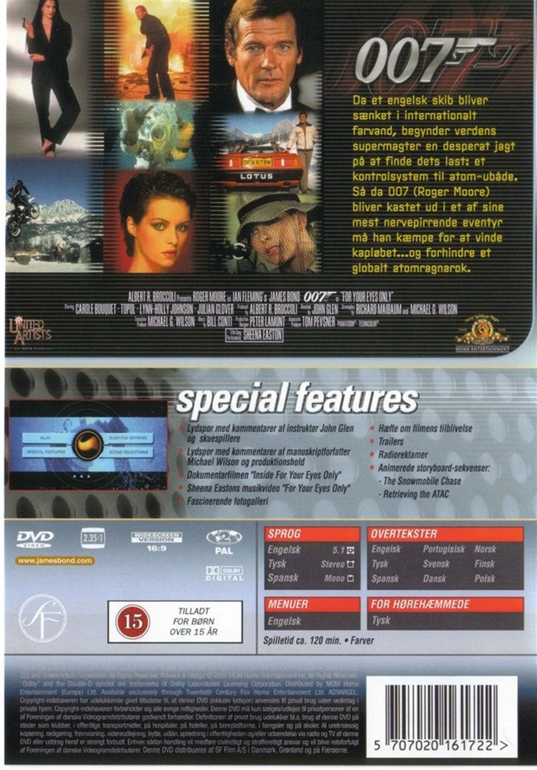 James Bond XII - Strengt Fortroligt (DVD)