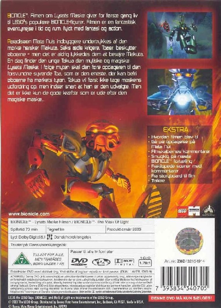 Bionicle - Lysets Maske (DVD)