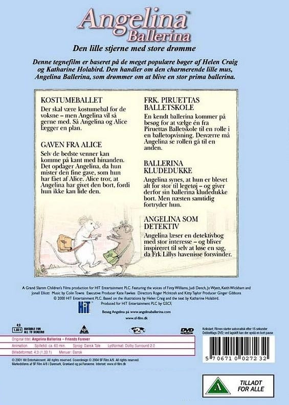 Angelina Ballerina - Venner For Altid (DVD)