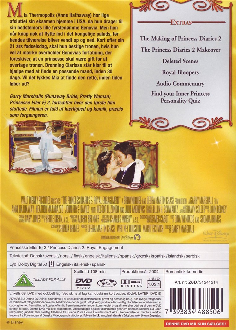Prinsesse eller ej 2 (DVD)