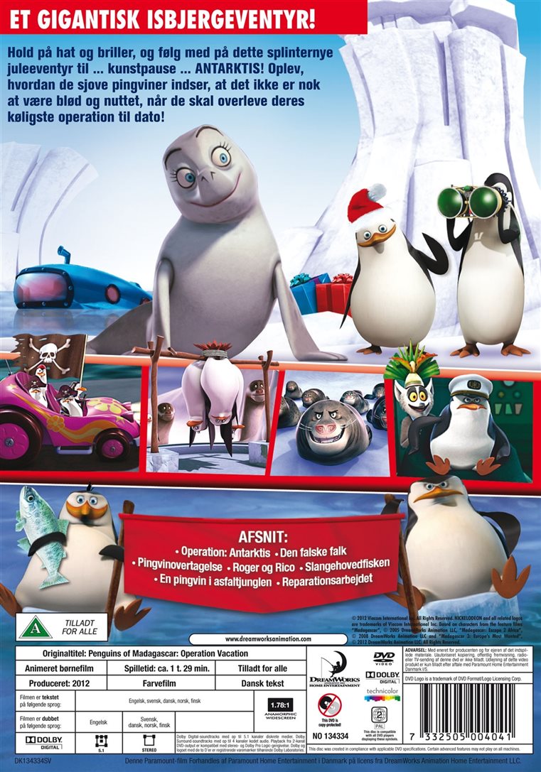 Pingvinerne fra Madagascar Operation: Antarktis (DVD)