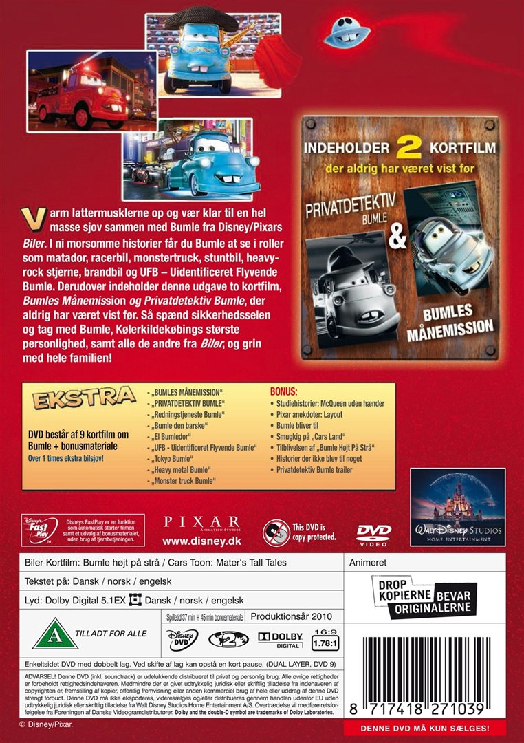 Biler: Bumle højt på strå (DVD)