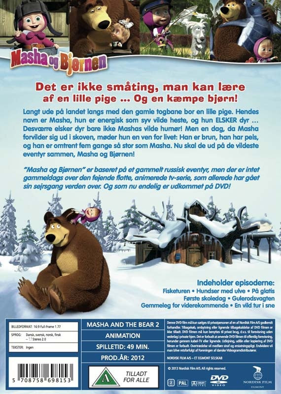 Masha og Bjørnen 2 - På glatis (DVD)