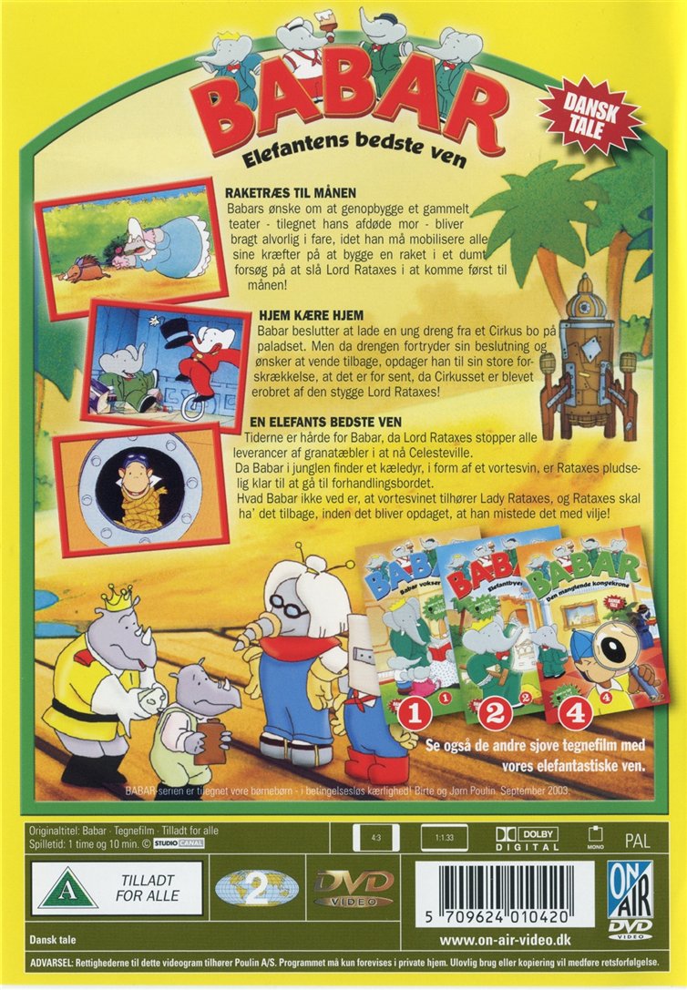 Babar 3: Elefantens bedste ven (DVD)