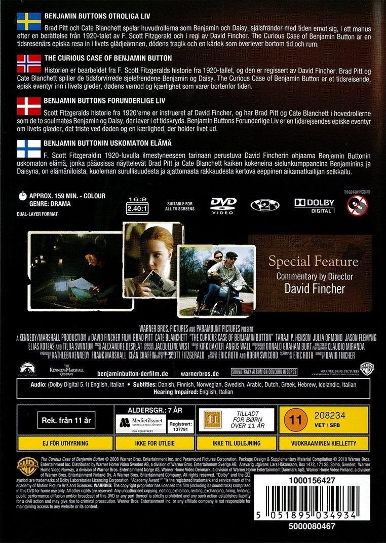 The Curious Case Of Benjamin Button (DVD)