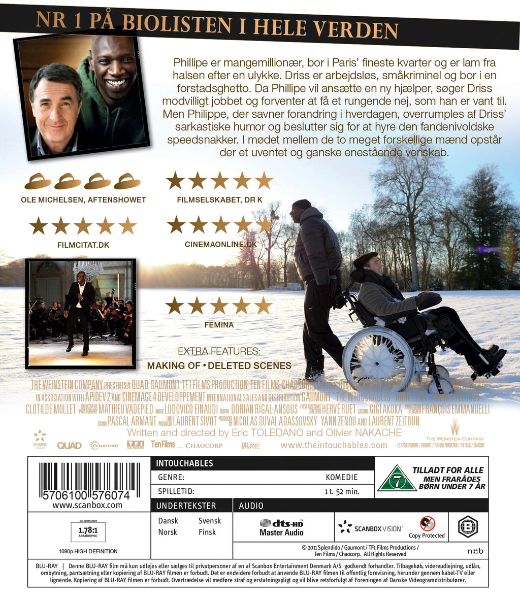 De urørlige (Blu-ray)