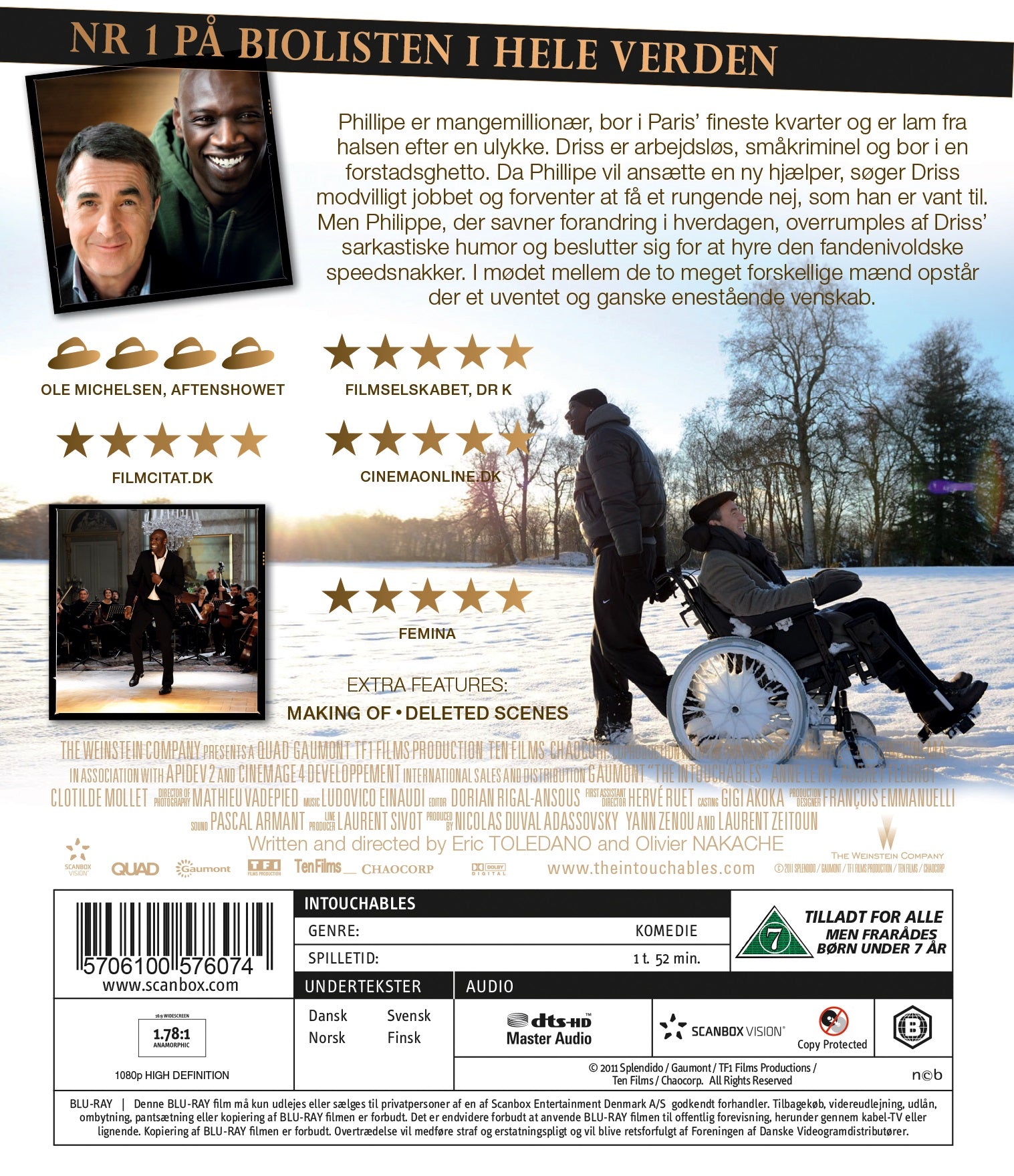 De urørlige (Blu-ray)