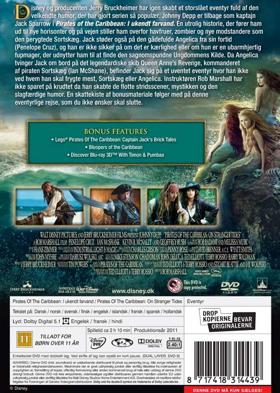 Pirates Of The Caribbean: I Ukendt Farvand (DVD)