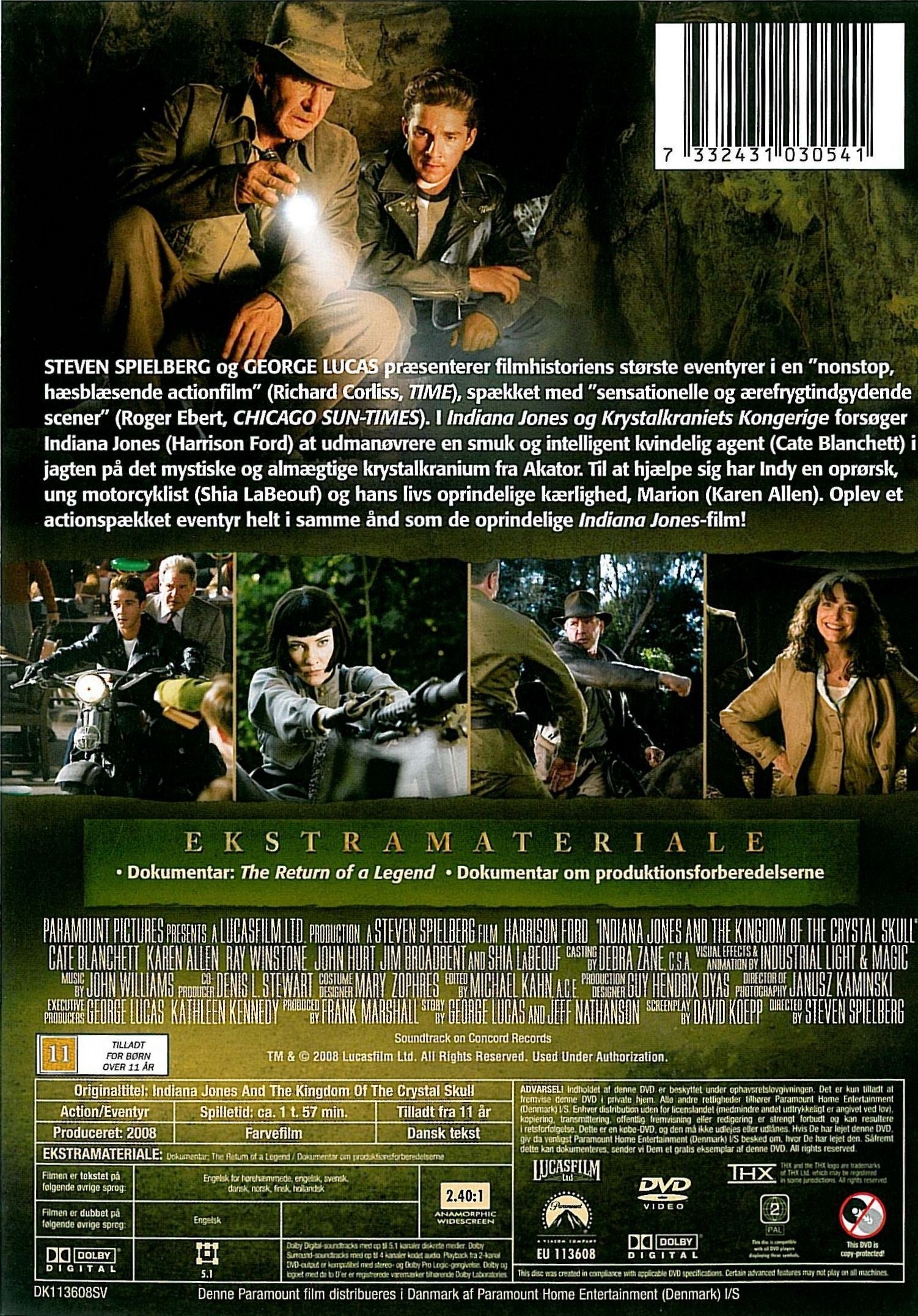 Indiana Jones og Krystalkraniets Kongerige (DVD)