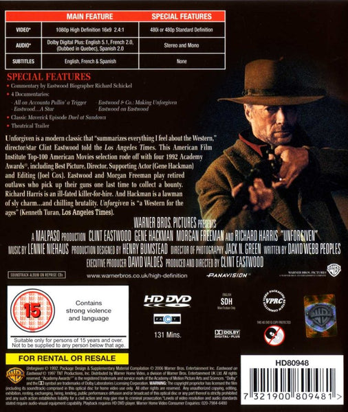 Unforgiven (HD DVD)
