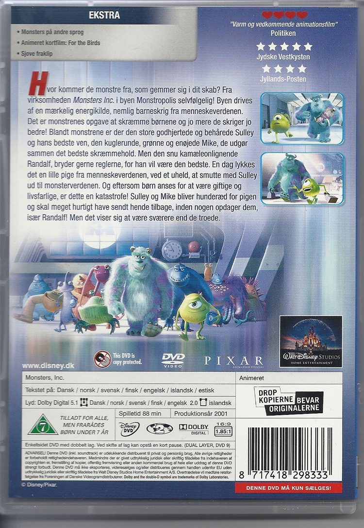 Monsters Inc (DVD)