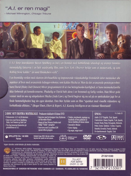 A.I. Kunstig Intelligens (DVD)