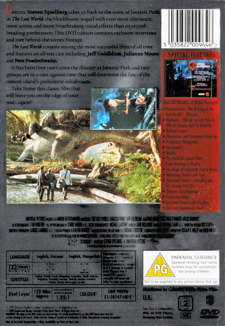 The Lost World: Jurassic Park (DVD)