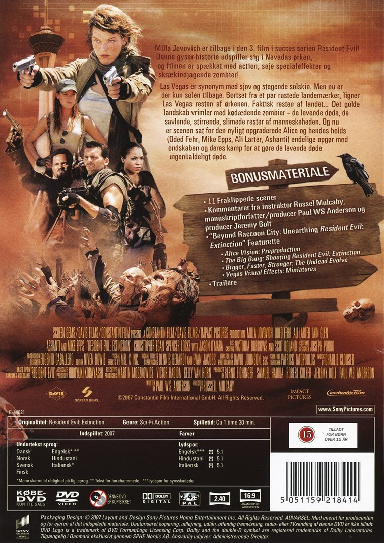 Resident Evil: Extinction (DVD)