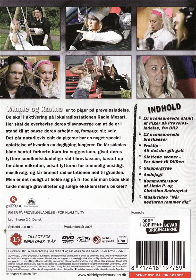 Piger På Prøveløsladelse: For Klam Til TV (DVD)