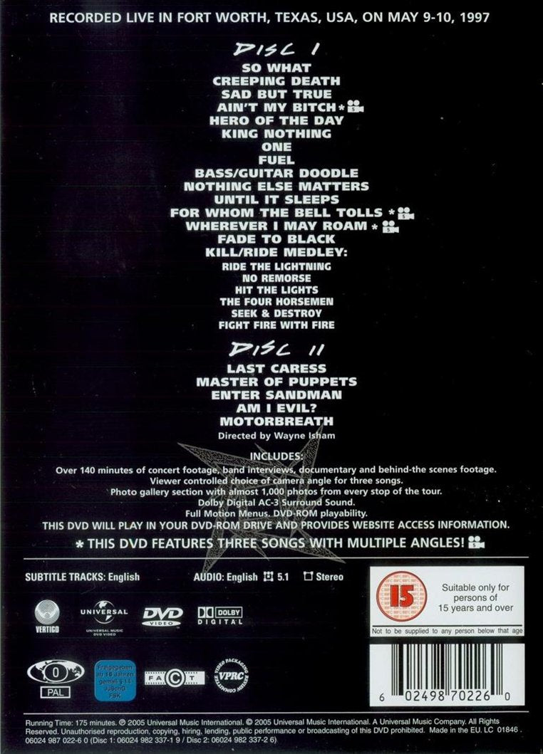 Metallica: Cunning Stunts (DVD)