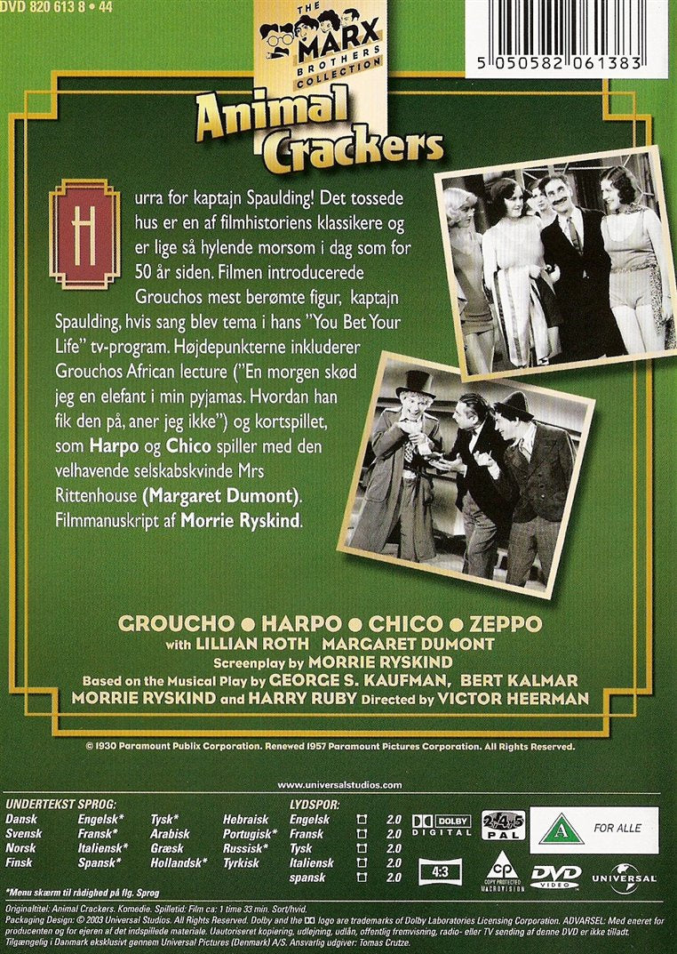 Marx Brothers - Det Tossede Hus (DVD)