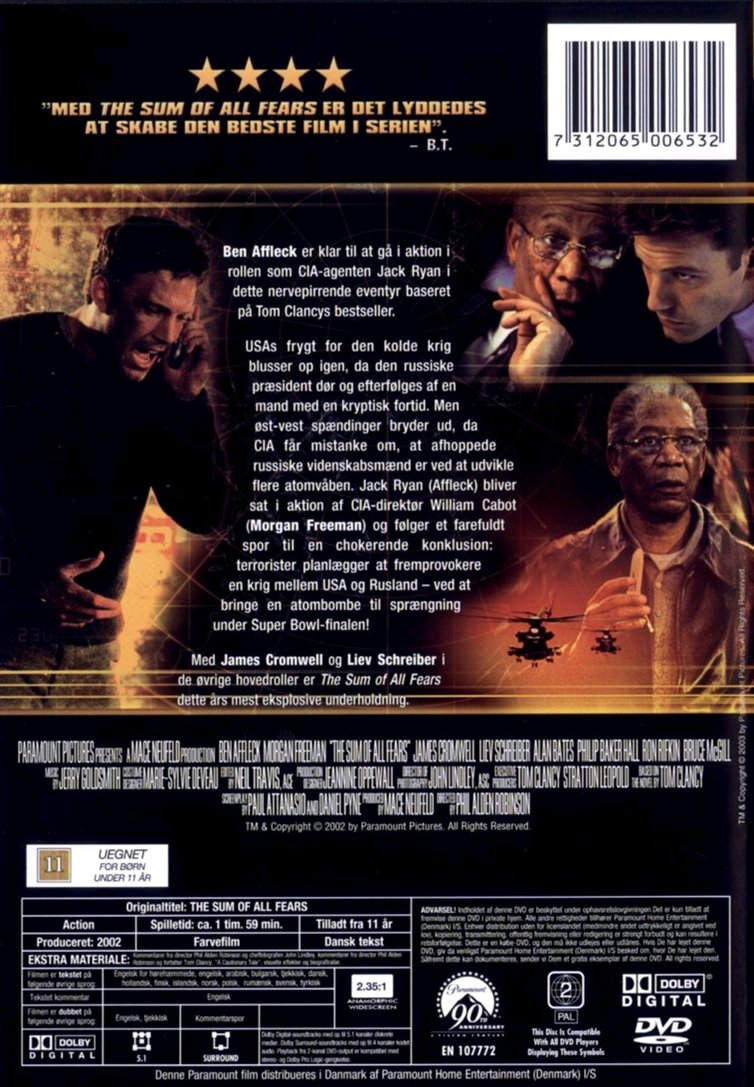 The Sum of All Fears (DVD)