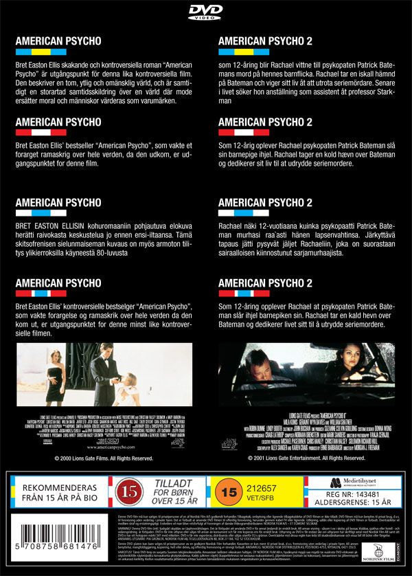 American Psycho + American Psycho 2 (DVD)