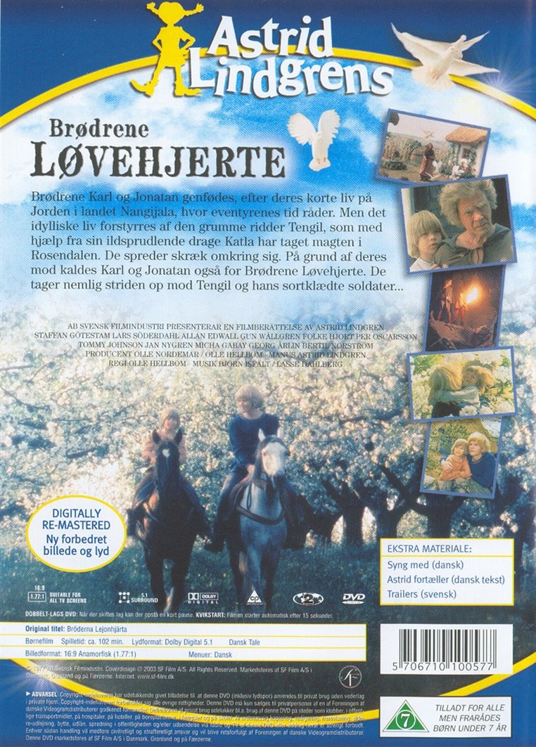 Brødrene Løvehjerte (DVD)