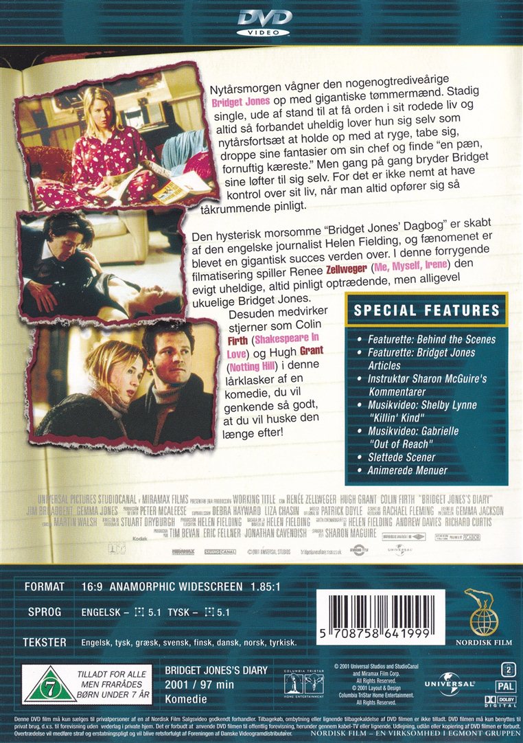 Bridget Jones Dagbog (DVD)