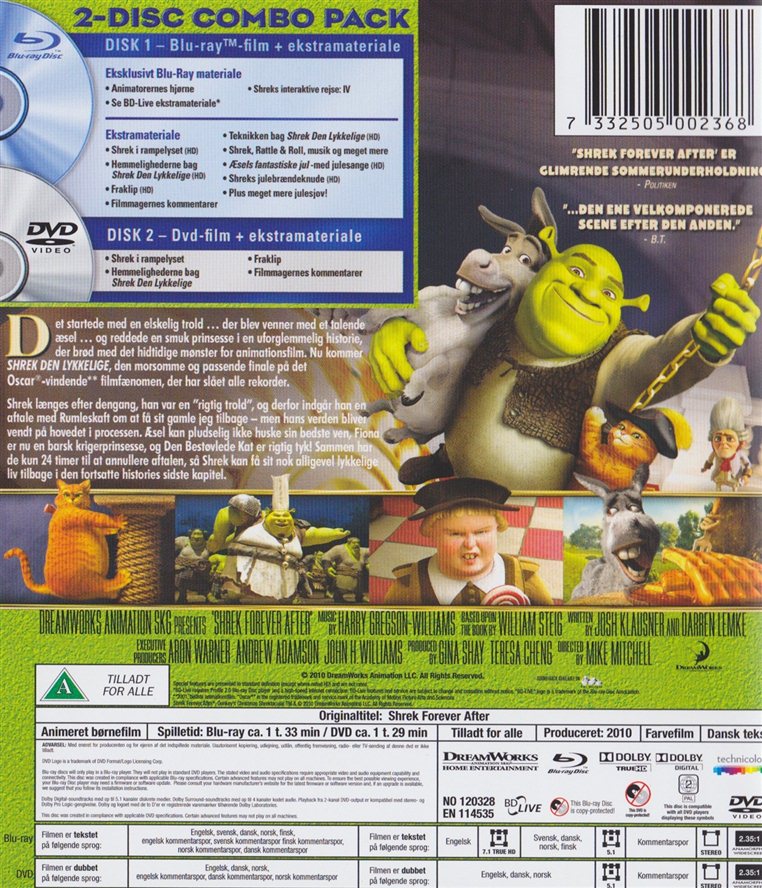 Shrek den lykkelige (Blu-ray)