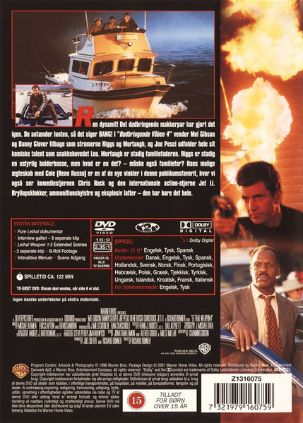 Dødbringende våben 4 (DVD)