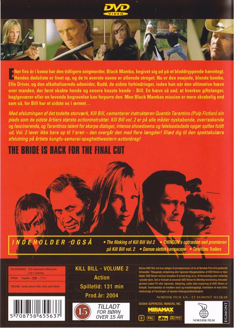 Kill Bill: Vol. 2 (DVD)