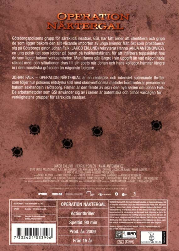 Johan Falk 5 - Operation Näktergal (DVD)