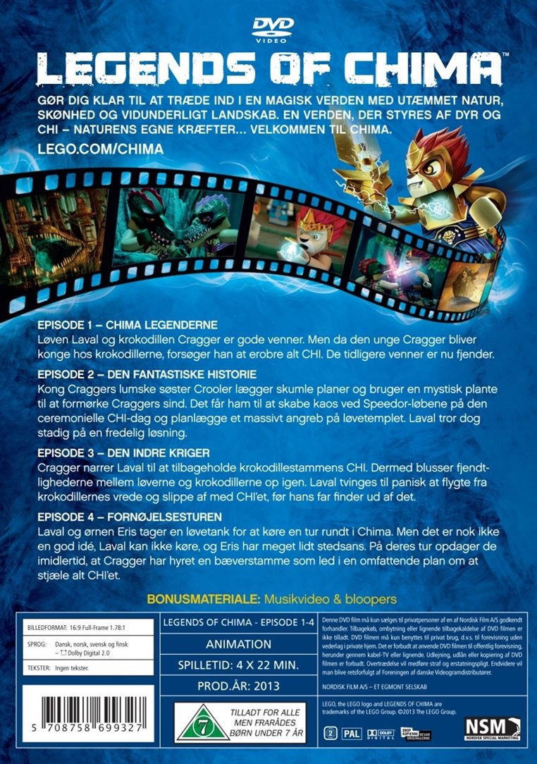 LEGO: Legends of Chima, episode 1-4 (DVD)
