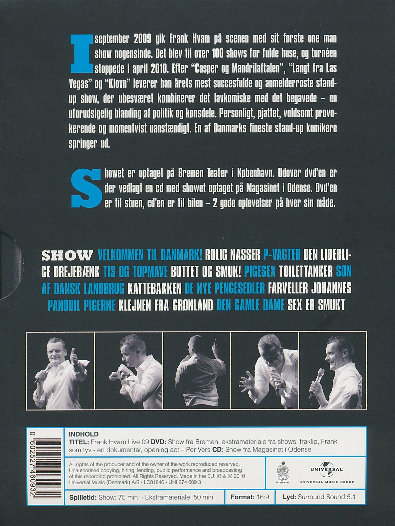 Frank Hvam Live 09 (DVD)