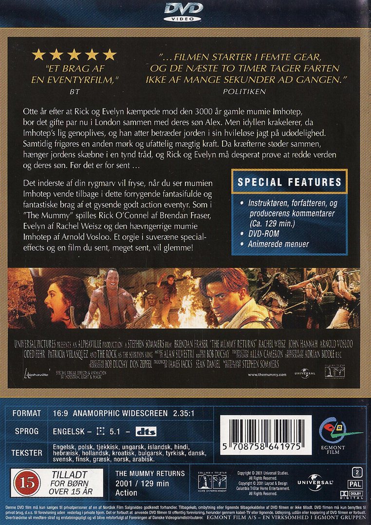Mumien: Vender tilbage (DVD)