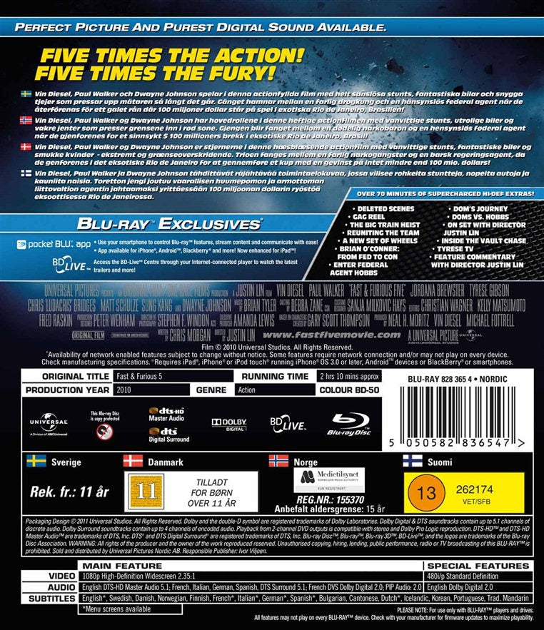 Fast & Furious 5 (Blu-ray)
