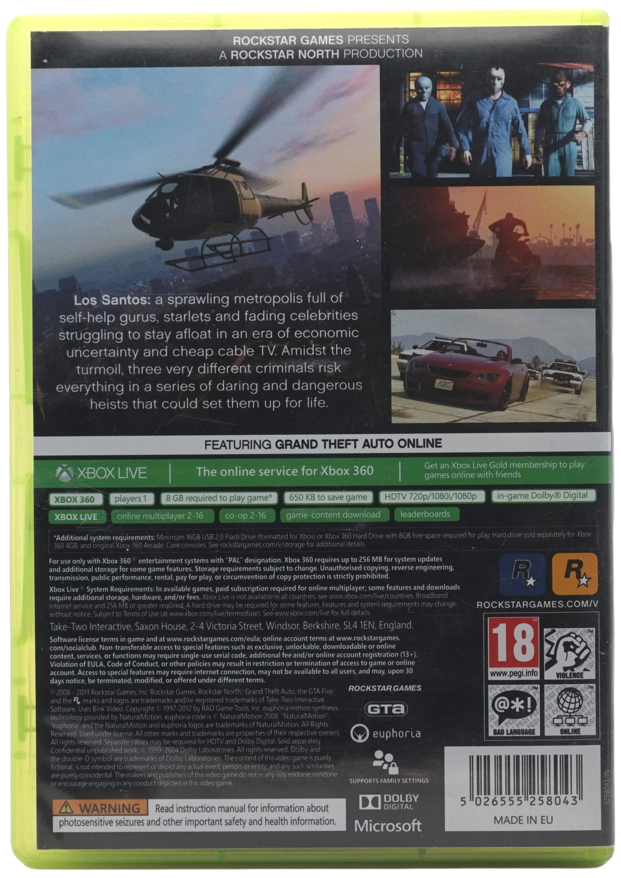 Grand Theft Auto V (GTA 5) (Xbox 360)