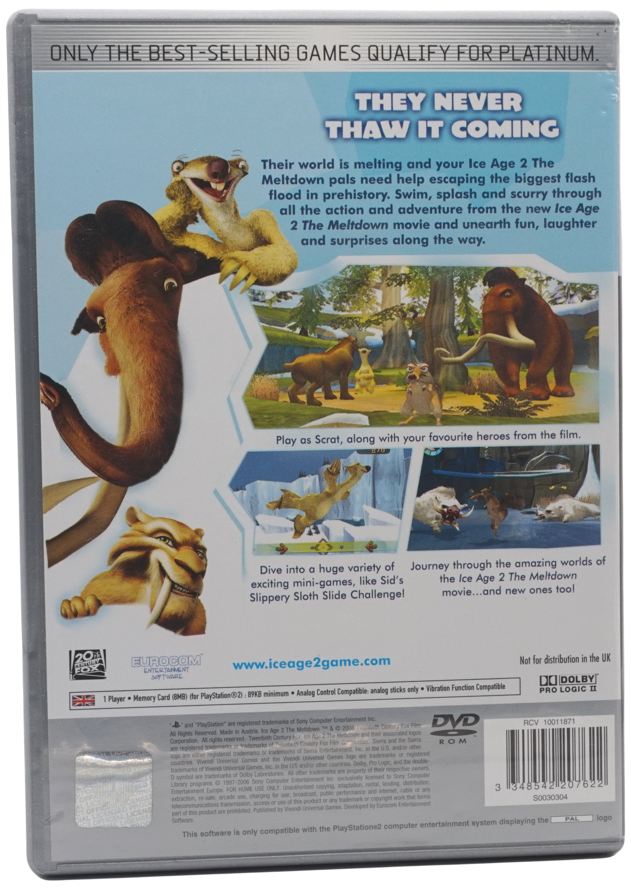 Ice Age 2 : The Meltdown (Platinum) (PS2)