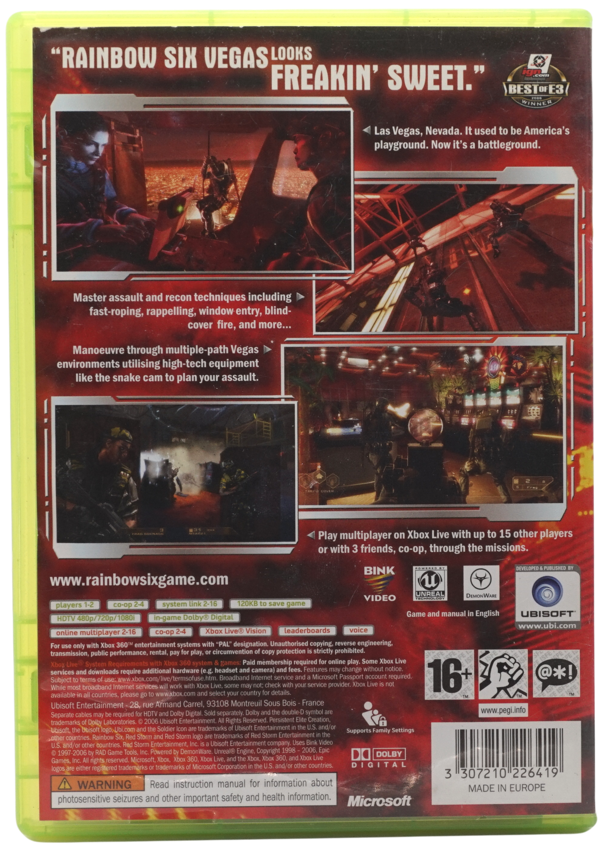 Tom Clancy’s Rainbow Six : Vegas (Xbox 360)