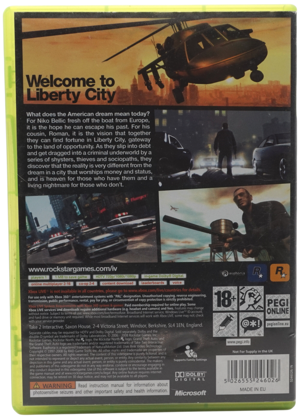 Grand Theft Auto IV (Xbox 360)