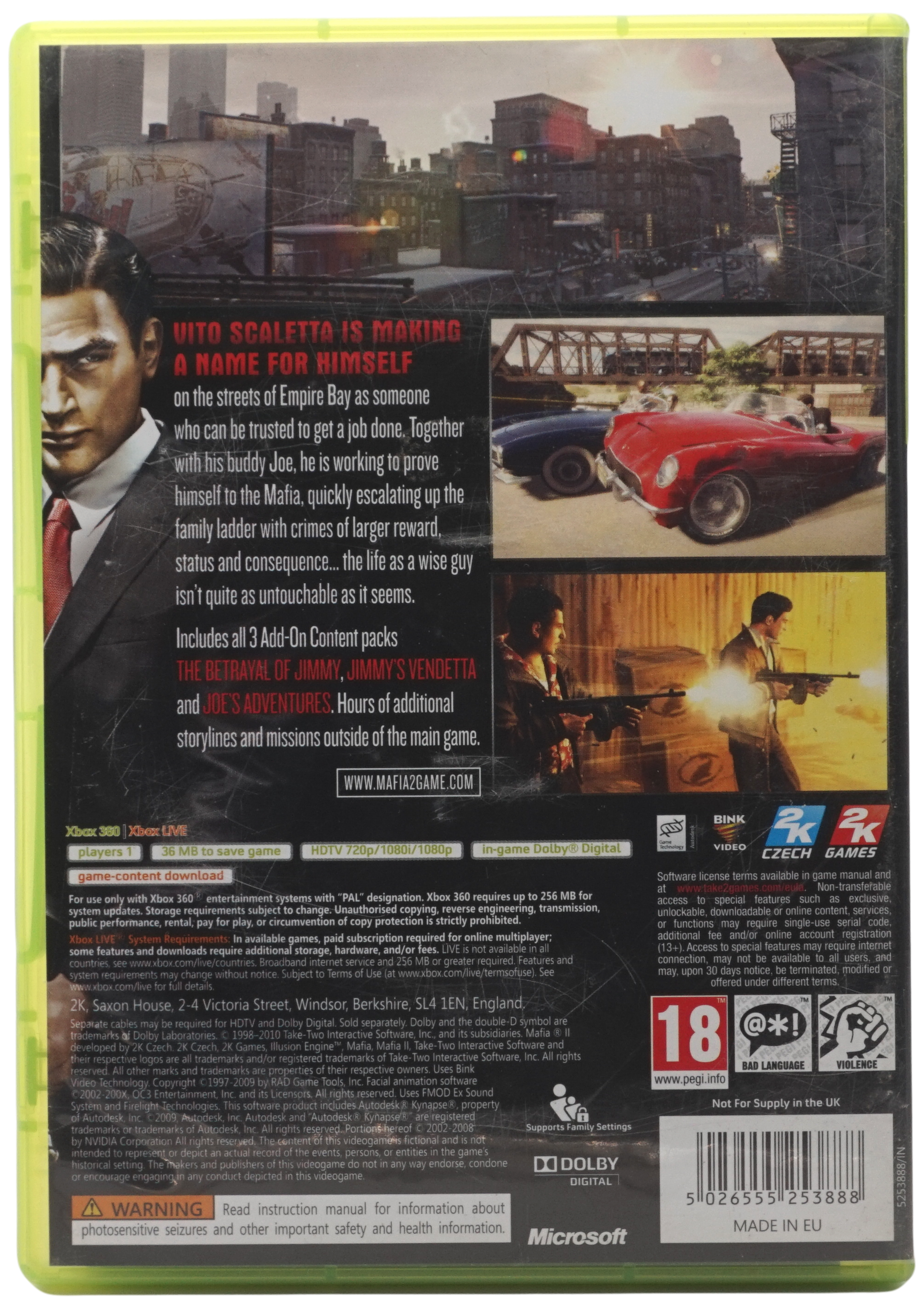 Mafia II (Classics) (Xbox 360)