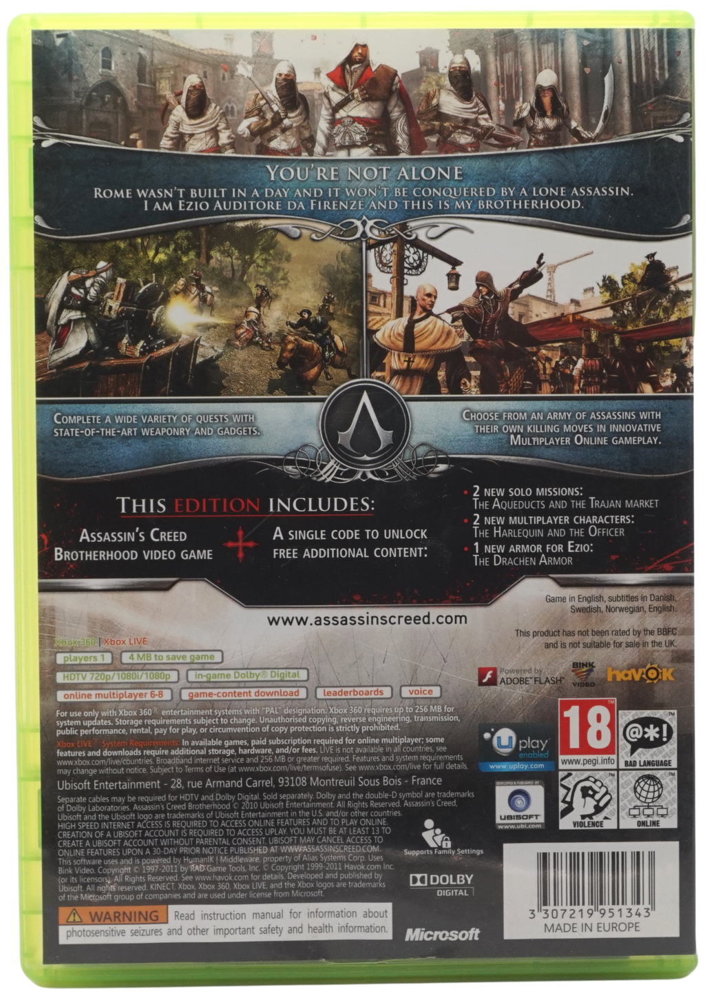 Assassins Creed : Brotherhood (Classics) (Xbox 360)