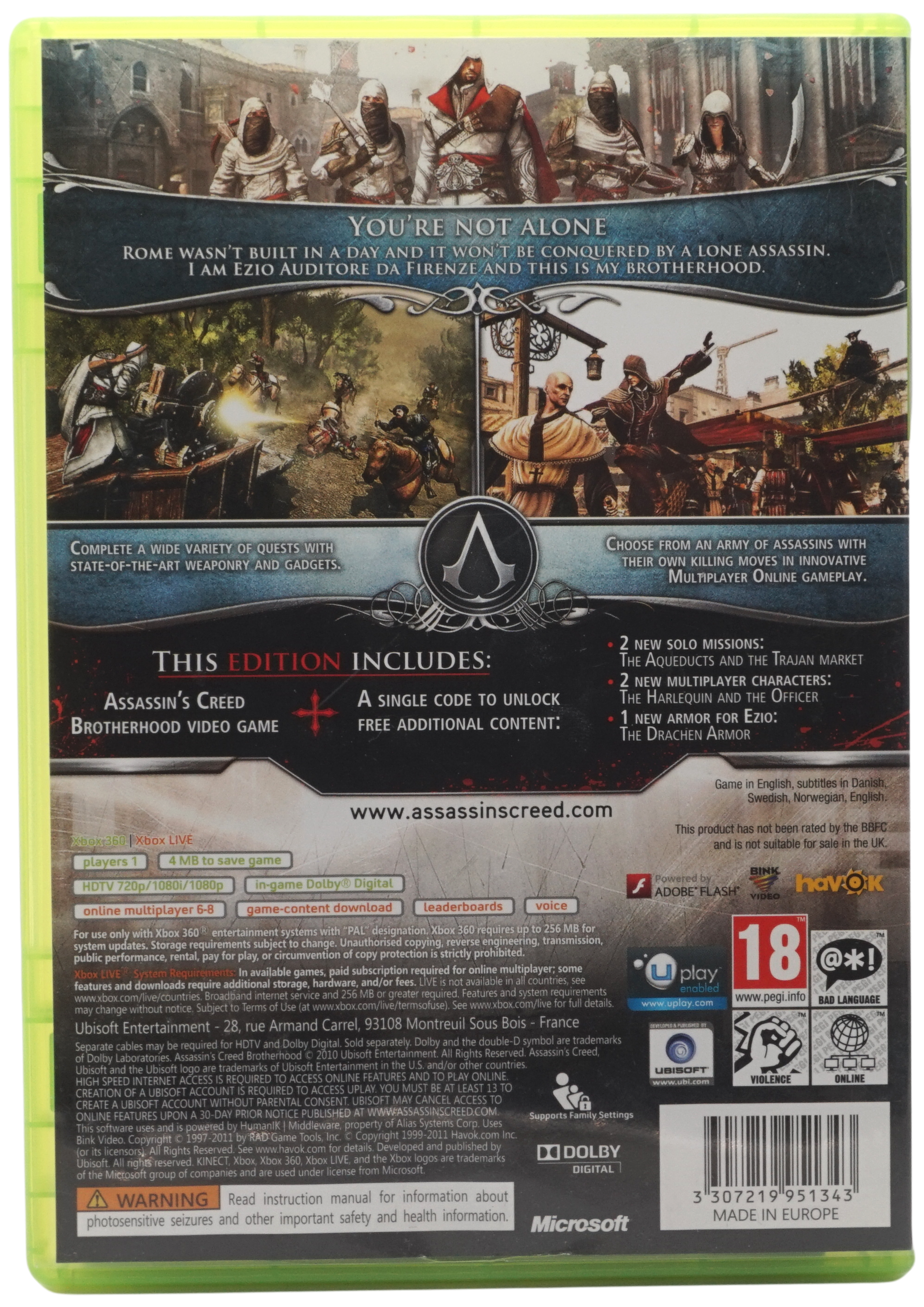 Assassins Creed : Brotherhood (Classics) (Xbox 360)