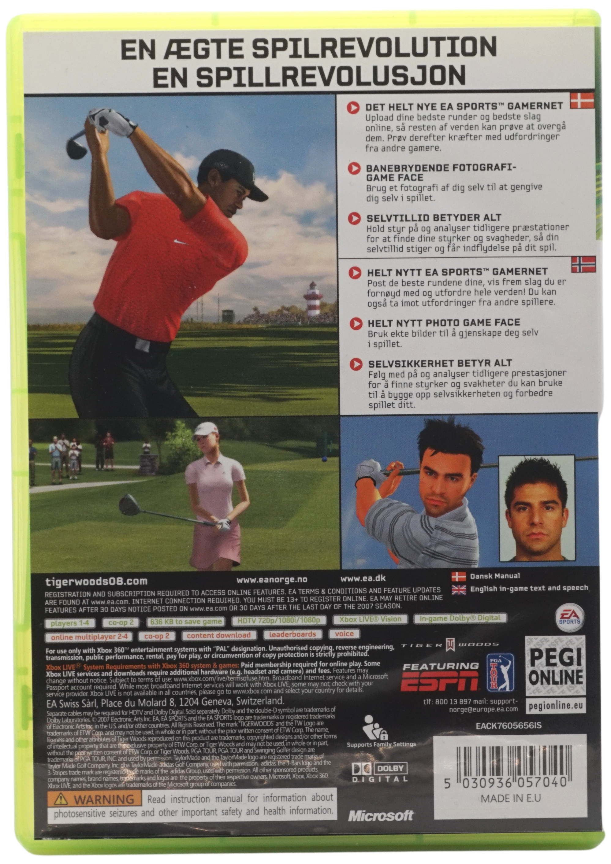 Tiger Woods PGA Tour 08 (Xbox 360)
