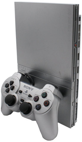 Playstation 2 Konsol (Sølv) (Slim)
