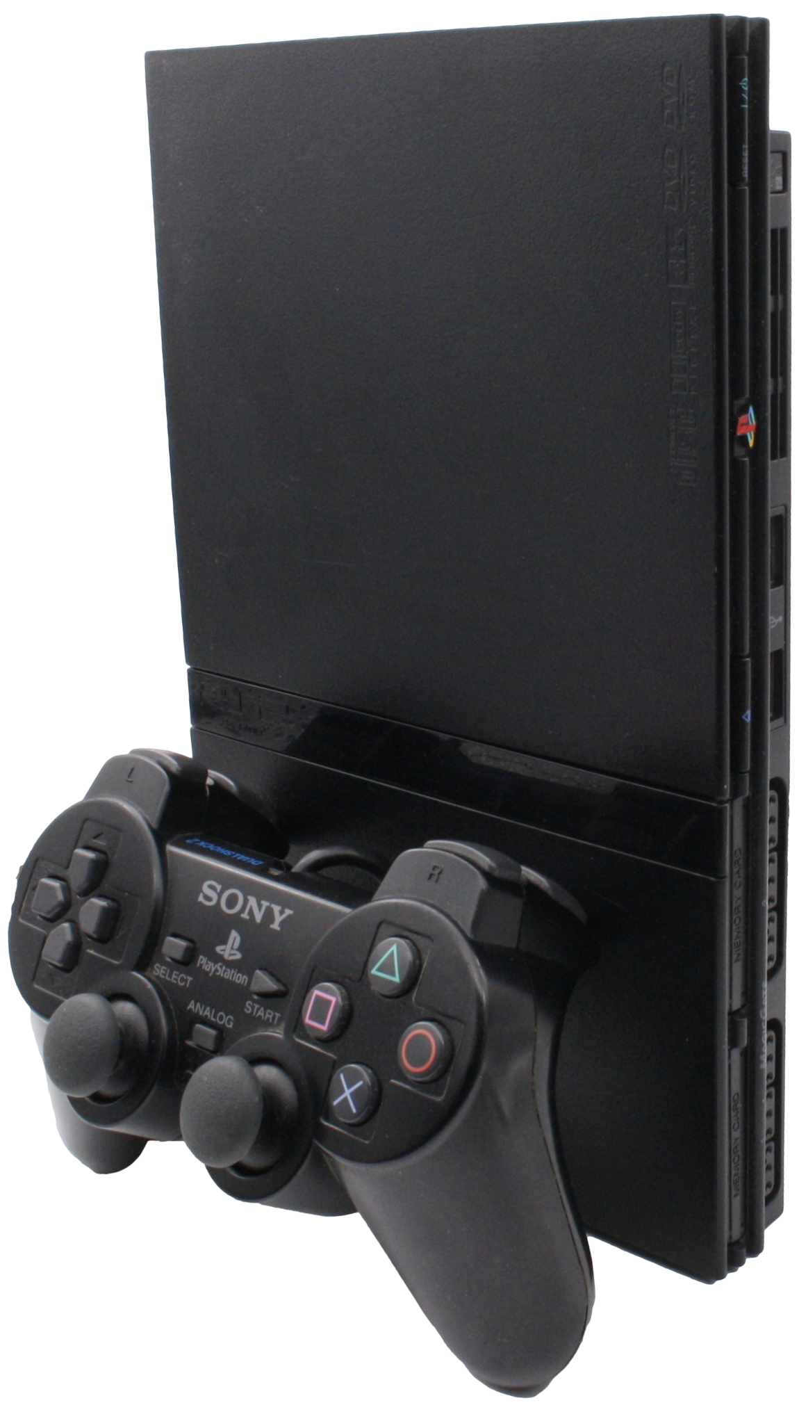Playstation 2 Konsol (Sort) (Slim)