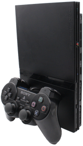 Playstation 2 Konsol (Sort) (Slim)